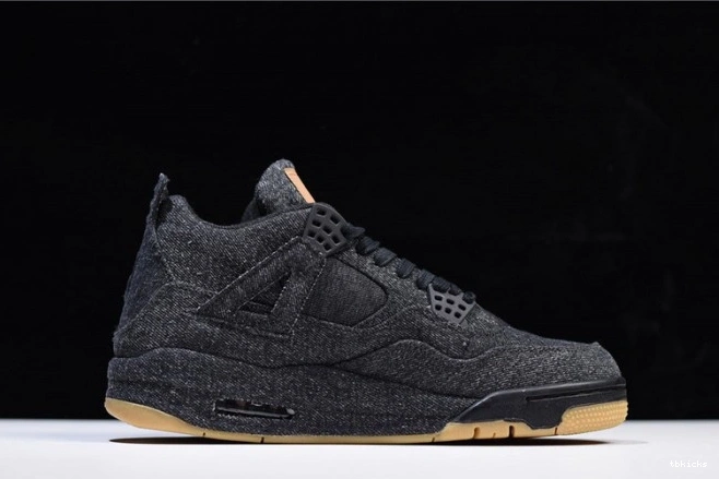 Reps TBK Jordan 4 Air AO2571-001 x 'black' Levi's 0714